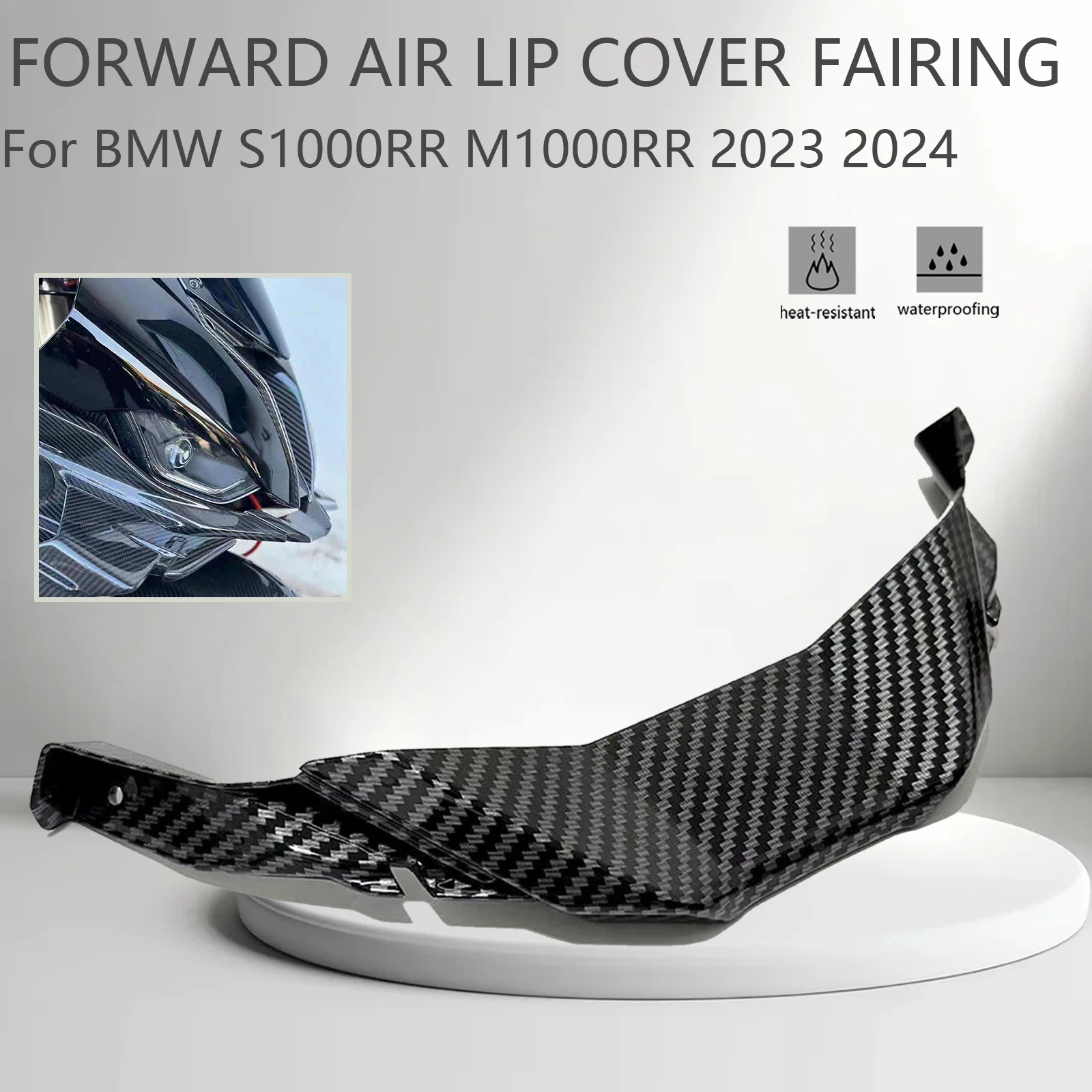 For BMW S1000RR M1000RR 2023 2024 Motorcycle Forward Air Lip Cover Fairing Reduce Wind Resistance Accessories s1000rr 2023