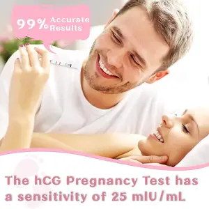 Early Detection HCG Tests Fertility, easy pregnancy test strips at home more than 99.9% accurate, easy to use 25 pregnancy test strips 8 Main Sales Pregnancy Test - №7