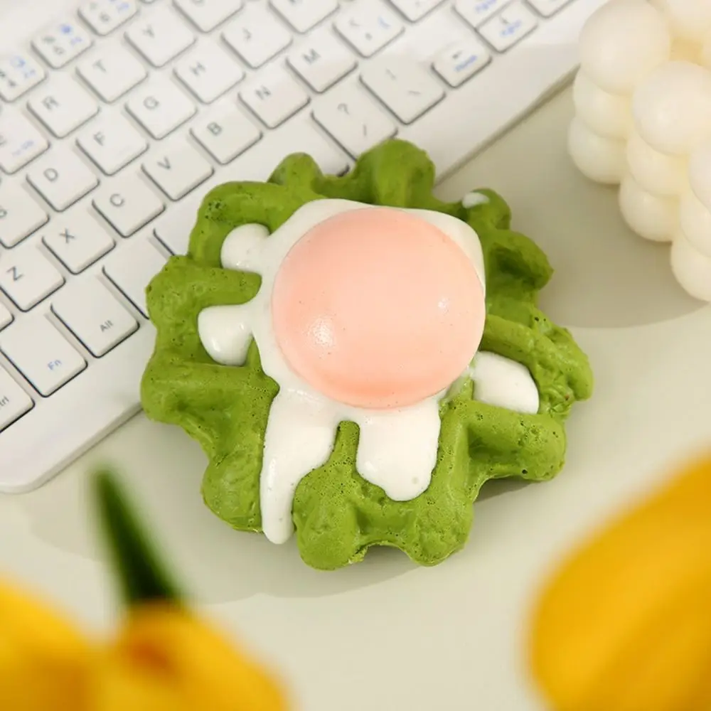 Hand Relax Simulation Bread Squeeze Food Shape Slow Rebound Waffle Cake Squeeze Soft Pinch Sensory Fidget Birthday Gift