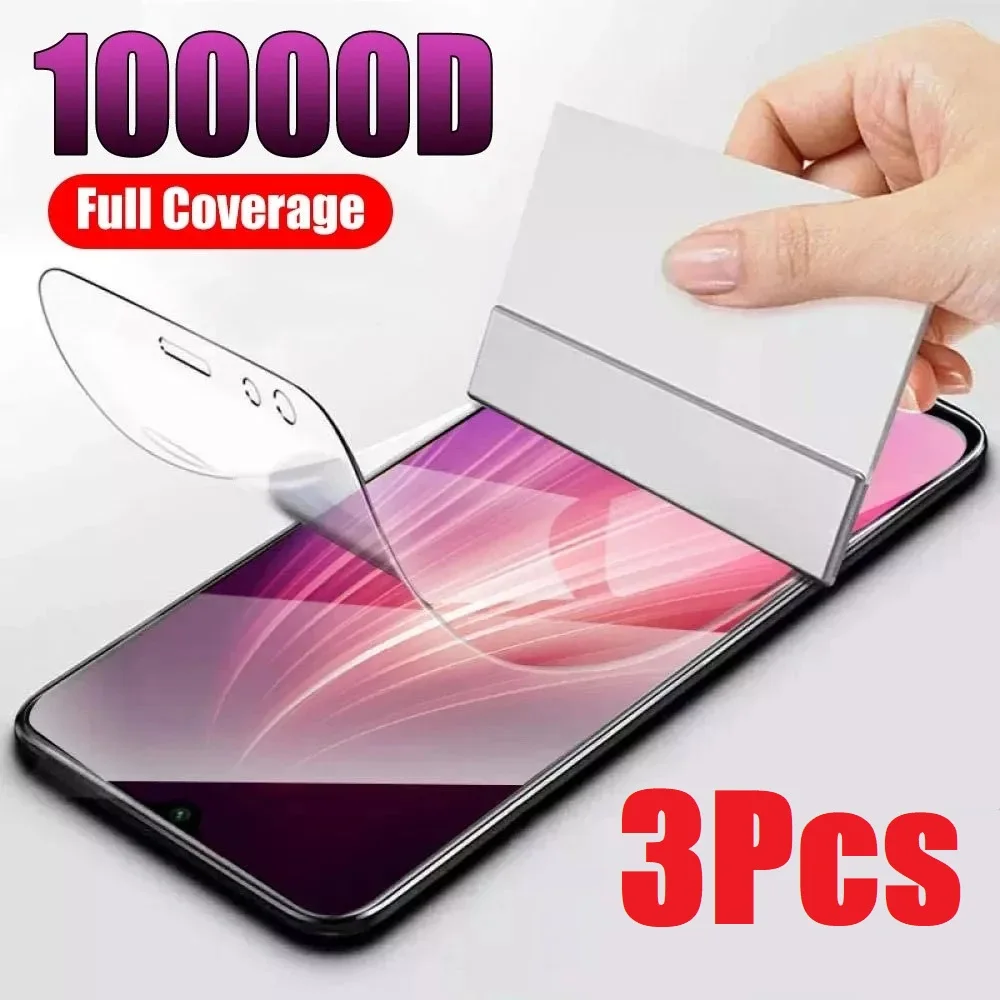 3Pcs Screen Protector For Xiaomi 15 14T 13T 12T 11T Pro Lite 14 13 12 12S 11 Ultra Hydrogel Film 11 10 9T Note 10 Not Glass