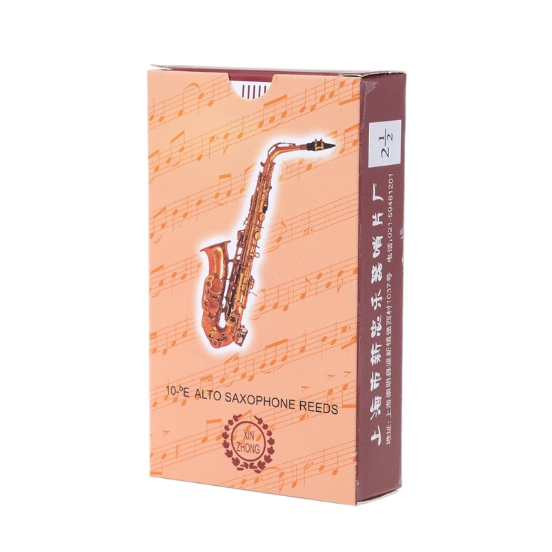 10 Pack Eb Alto Sax Saxophone Reeds Strength 1.5 2.0 2.5 3.5 Saxophone Woodwind Instrument Parts Accessory