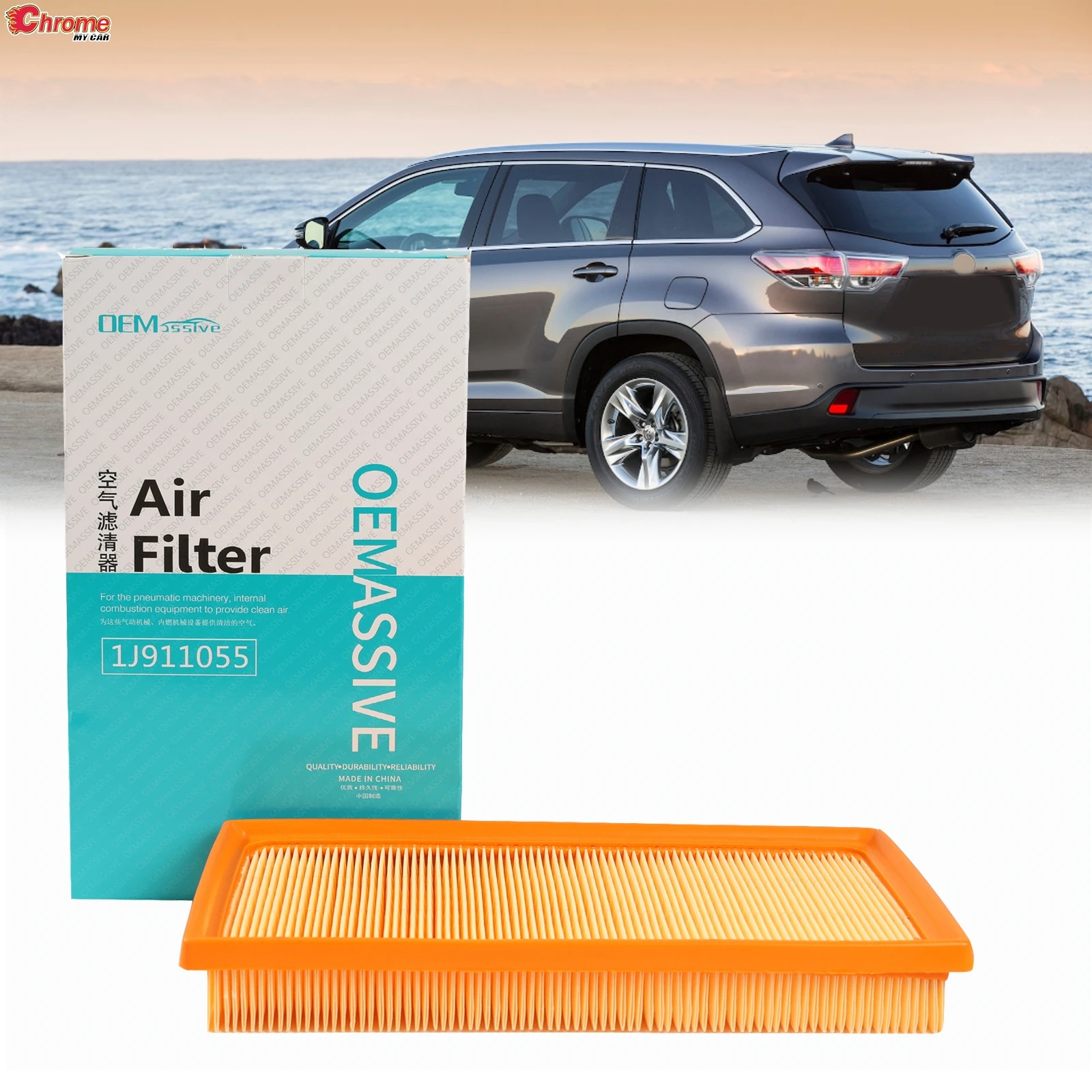 For TOYOTA CROWN KLUGER HARRIER IZOA FRONTLANDER LEVIN 2.0 2.5 2018 2019 2021 2022 Car Engine Air Filter 17801-F0020 17801-77050