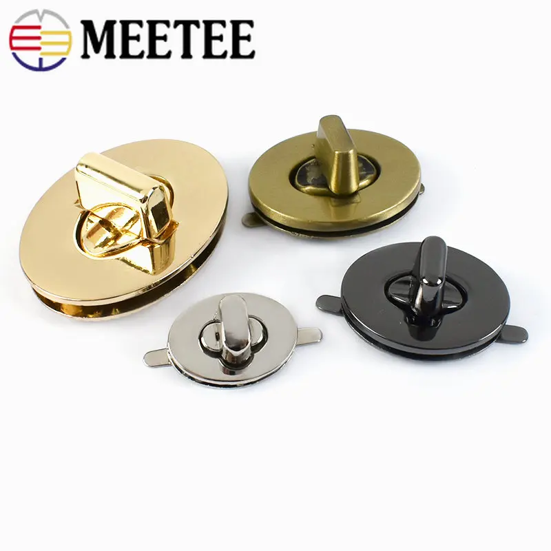 2/5 pz metallo Twist Lock Snap per borsa borsa Decor fermagli chiusura borsa serrature fai da te fatti a mano in pelle accessori Hardware artigianali