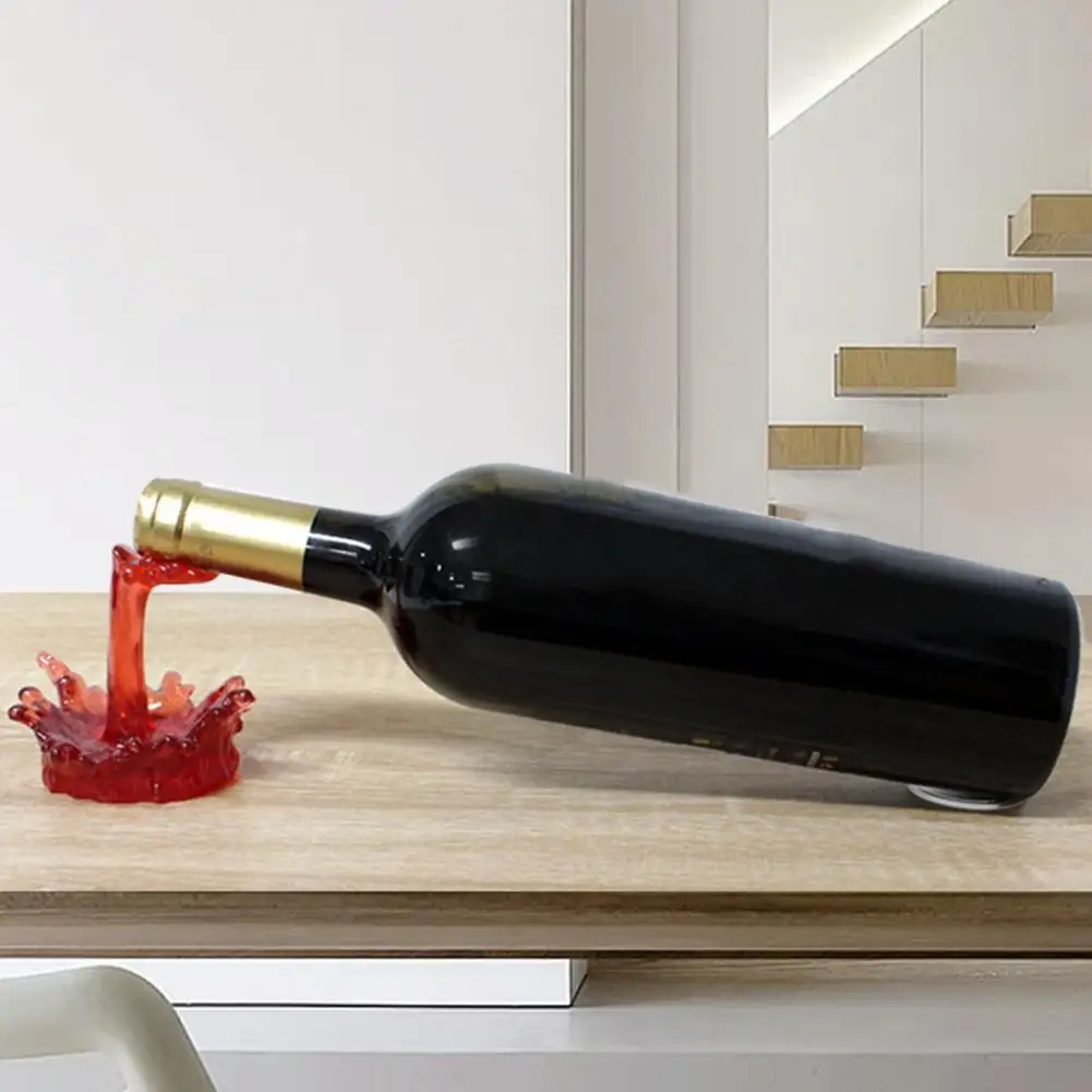 

Durable Wine Rack Wine Rack Decorative Wine Bottle Rack Liquid Flowing Shape Anti-skid Holder for Kitchen Bar Home Decoration