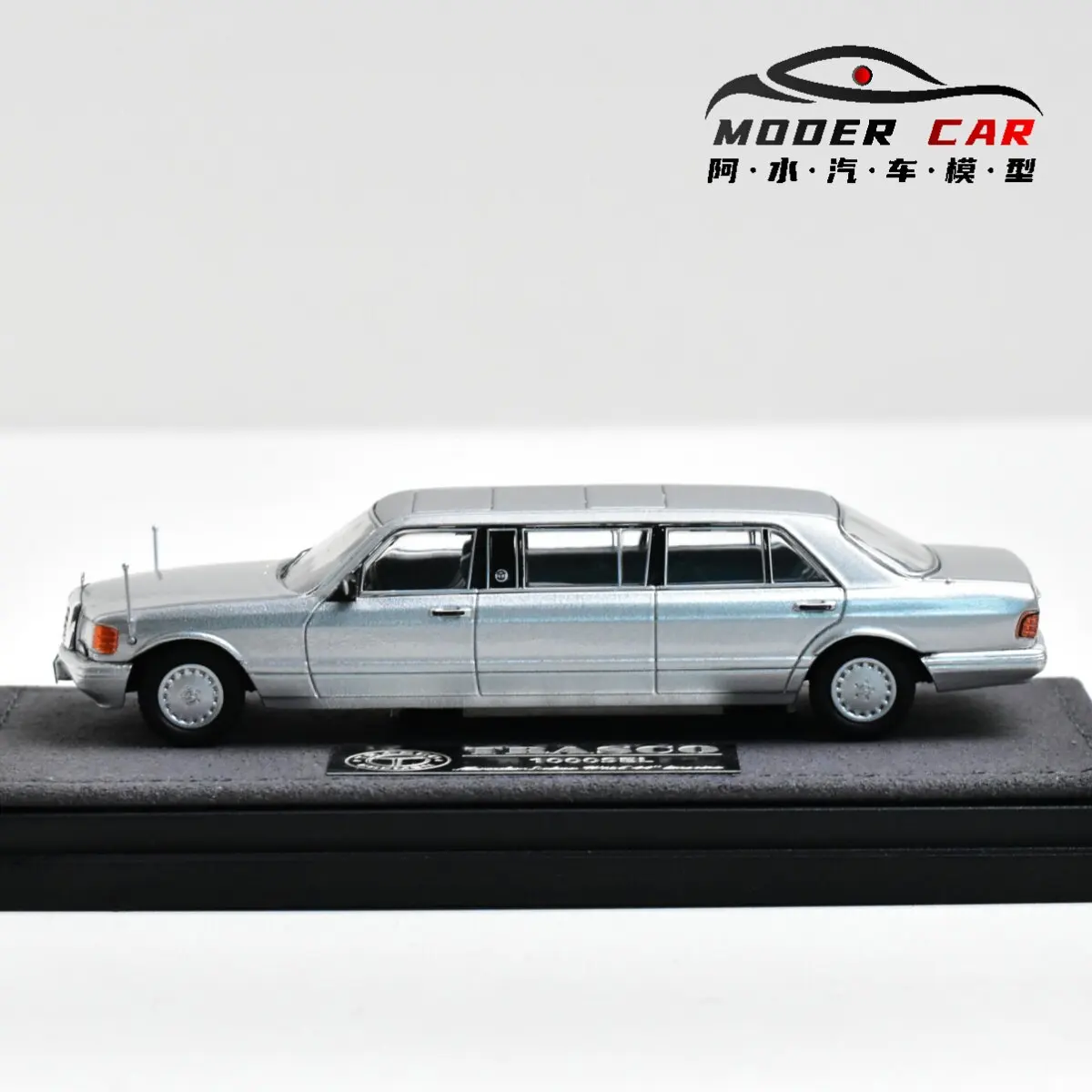 MZS 1:64 Adults Hobby 560SEL W126 Trasco 1000SEL Diecast Model Car