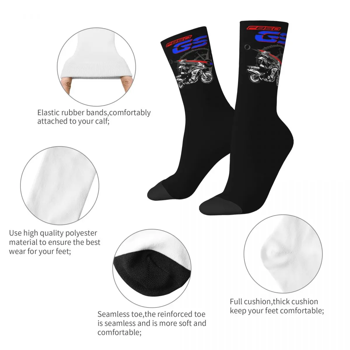 Fashion Unisex GS Motorbike Motorcycle Dress Socks Accessories Cozy Socks Cotton Wonderful Gifts