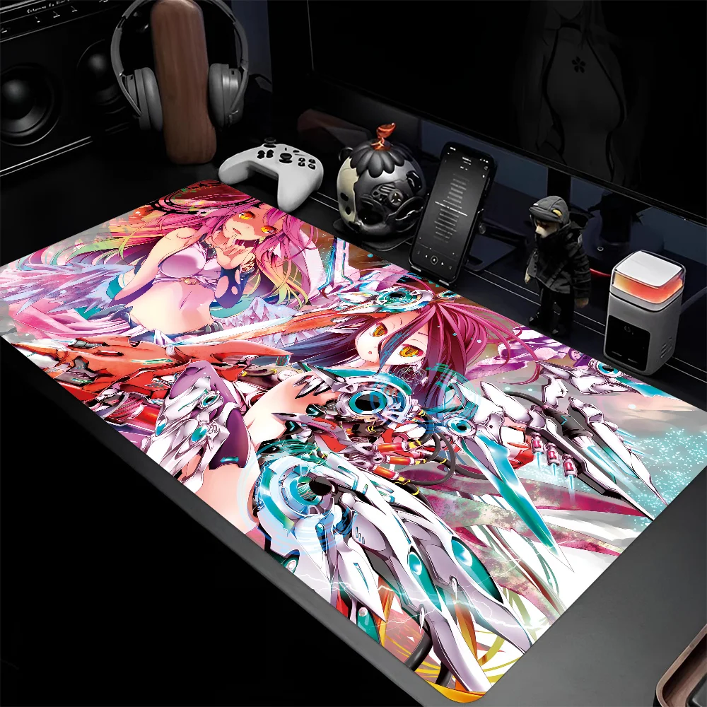 Anime No Game No Life Zero Mousepad Large Keyboard Desk Mat Gaming Mouse Pad LockEdge Non-slip Mat
