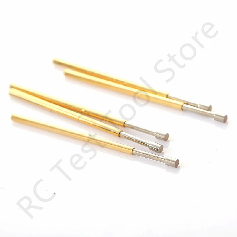100PCS PL75-G2 Spring Test Probe Pogo Pin Spring Test Pin Length 33.35mm Needle Dia 1.02mm Test Probe Head Dia 1.30mm PL75-G
