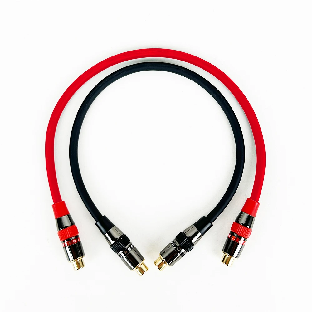 2PCS/Pair RCA To RCA Cables Male To Male Aux Audio Cable for Home Theater HDTV TV DVD CD Loudspeaker Box Power Amplifier 0.3-20M