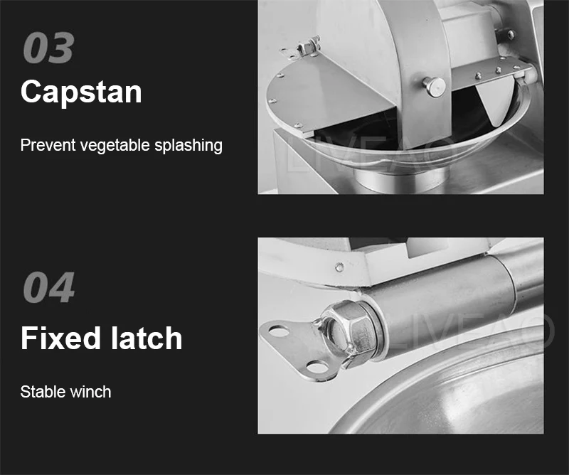 Vegetable Rotary Mixing Grinder Sweet Potato Leaves Shred Machine Kitchen Food Meat Processor
