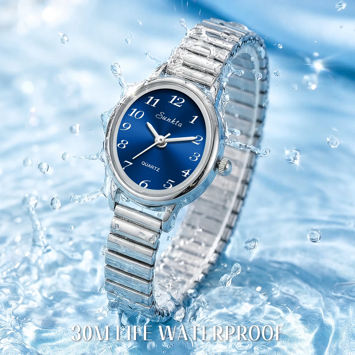 SUNKTA simple TOP 2026 vintage watches quartz women's watch waterproof casual fashion women wristwatch gift Relogio Feminino+BOX