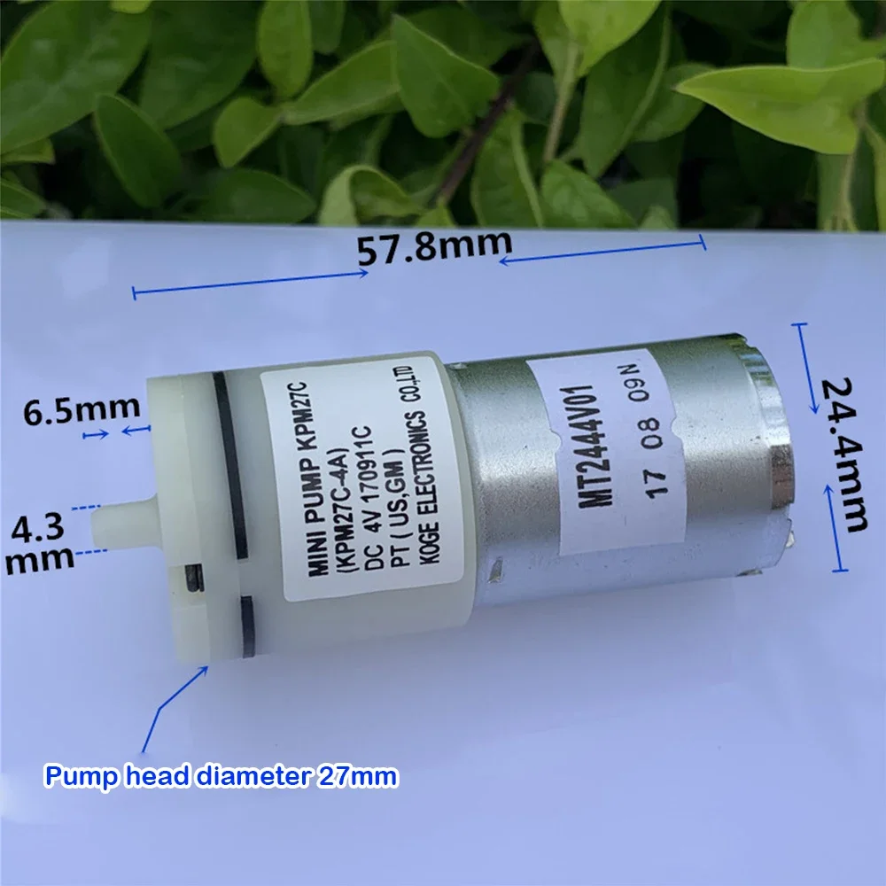 KOGE-Micro pompe à air pour sphygmomanomètre électronique, 3V-5V, 3.7V, 4.2V, KPM27, précieux moteur à oxygène USB pour poisson d'aquarium, 370