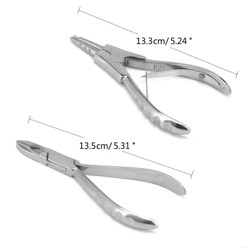 L4MB Ear lábio do nariz septo anéis piercing alicate braçador aço inoxidável Piercing abertura aço inoxidável