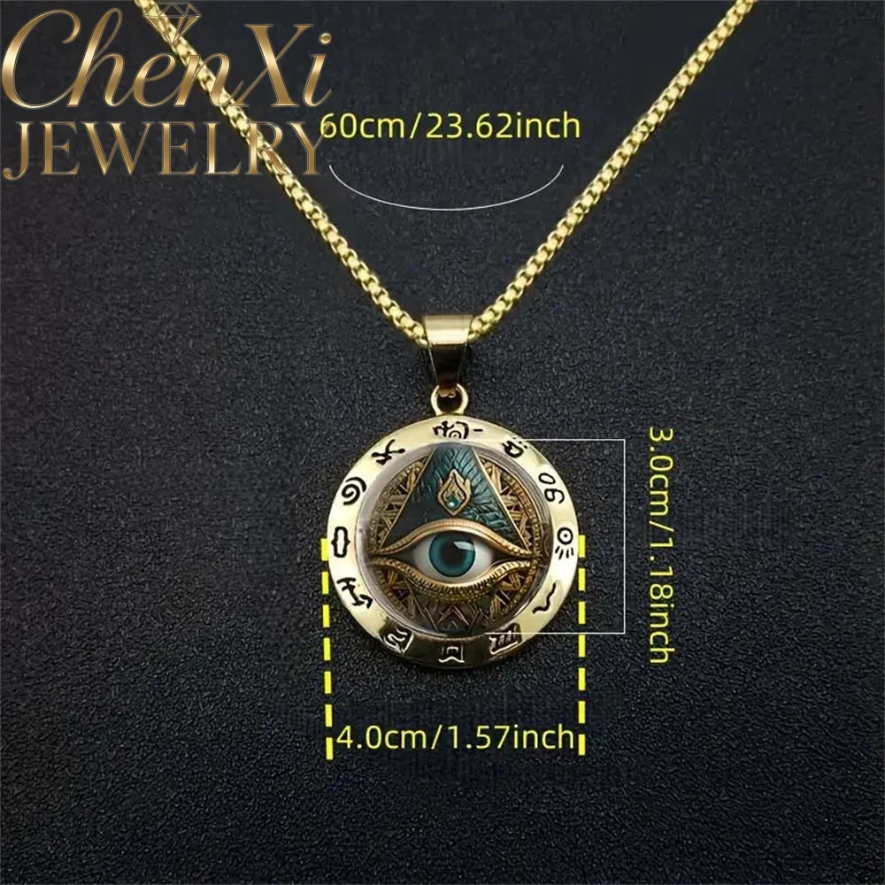 High-End Eye Pattern Three-Dimensional Round Glass Pendant Luxury Quality Fashion Fine Jewelry Exquisite Elegant Charms Popular