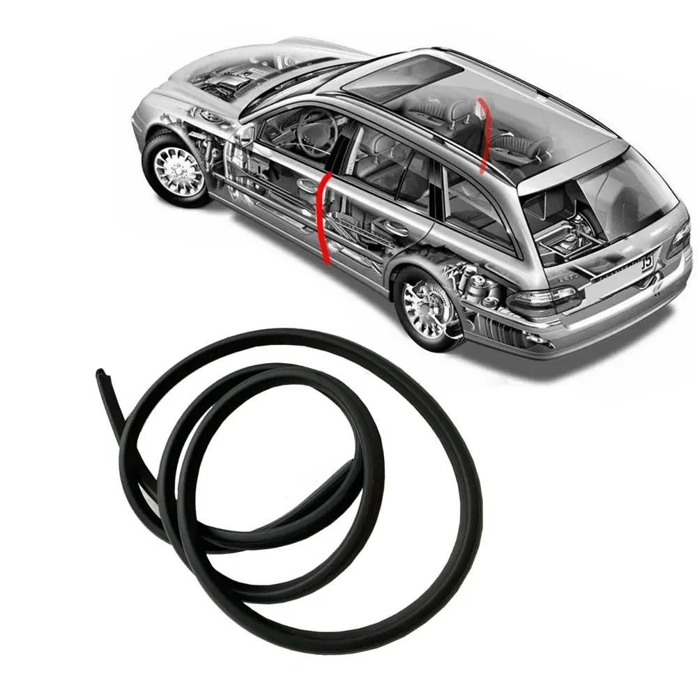 

1Pc Car Door Edge Weatherstrip Rubber Sealing B Pillar Noise Windproof Protection Front Universal Car Sealant Decoration Strip