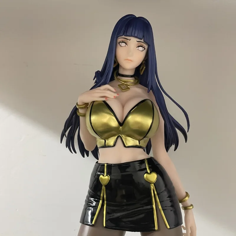 

35cm Anime Beautiful Girl Standing Ninja Figure Hyuga Hinata Byakugan Statue Desktop Decoration Collection Model Gift For Fans