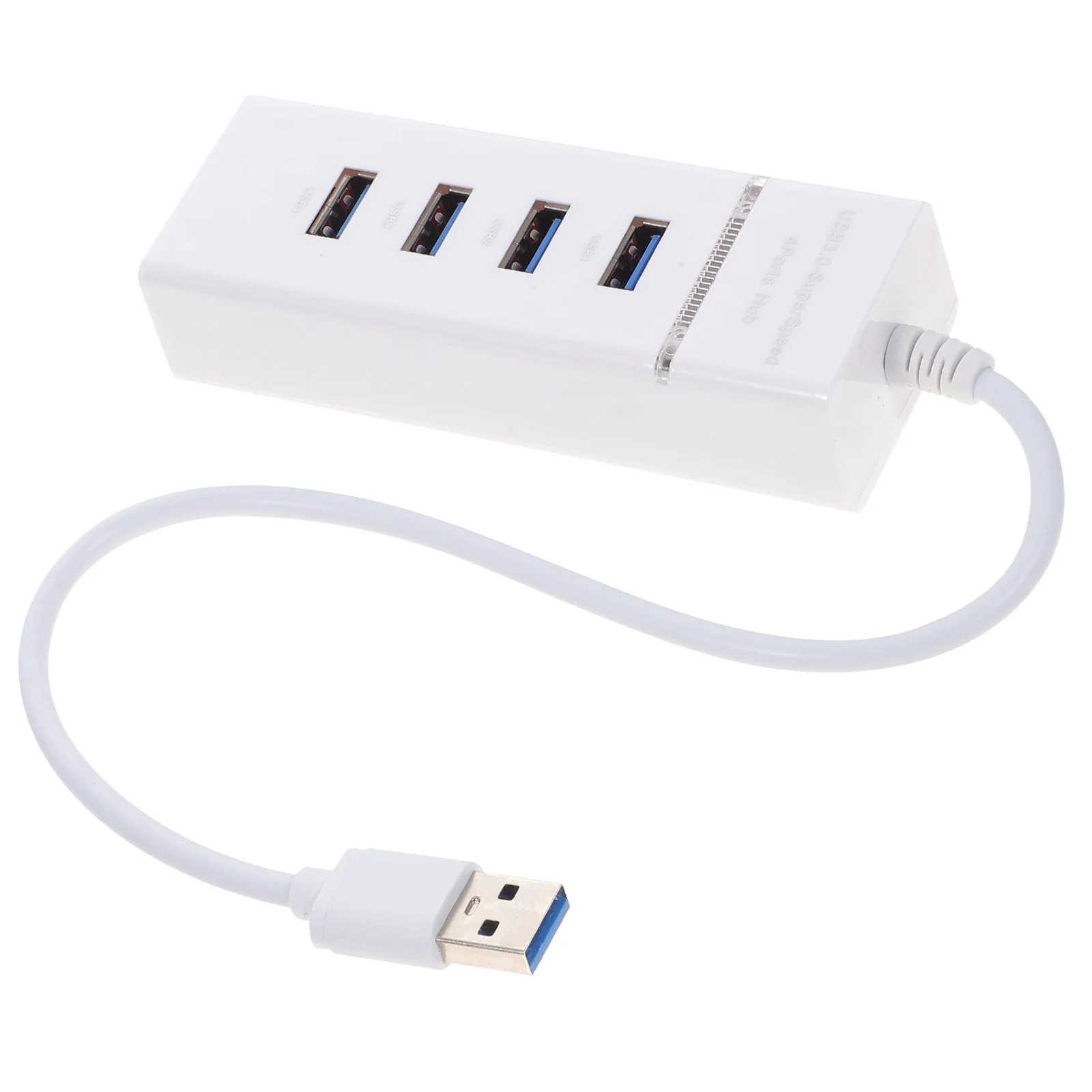 

1 pc Usb3.0 Hub 4 Ports 5Gbps Plastic Abs Splitter Adapter For Laptop Desktop Sync Data Transfer Compact Lightweight Design