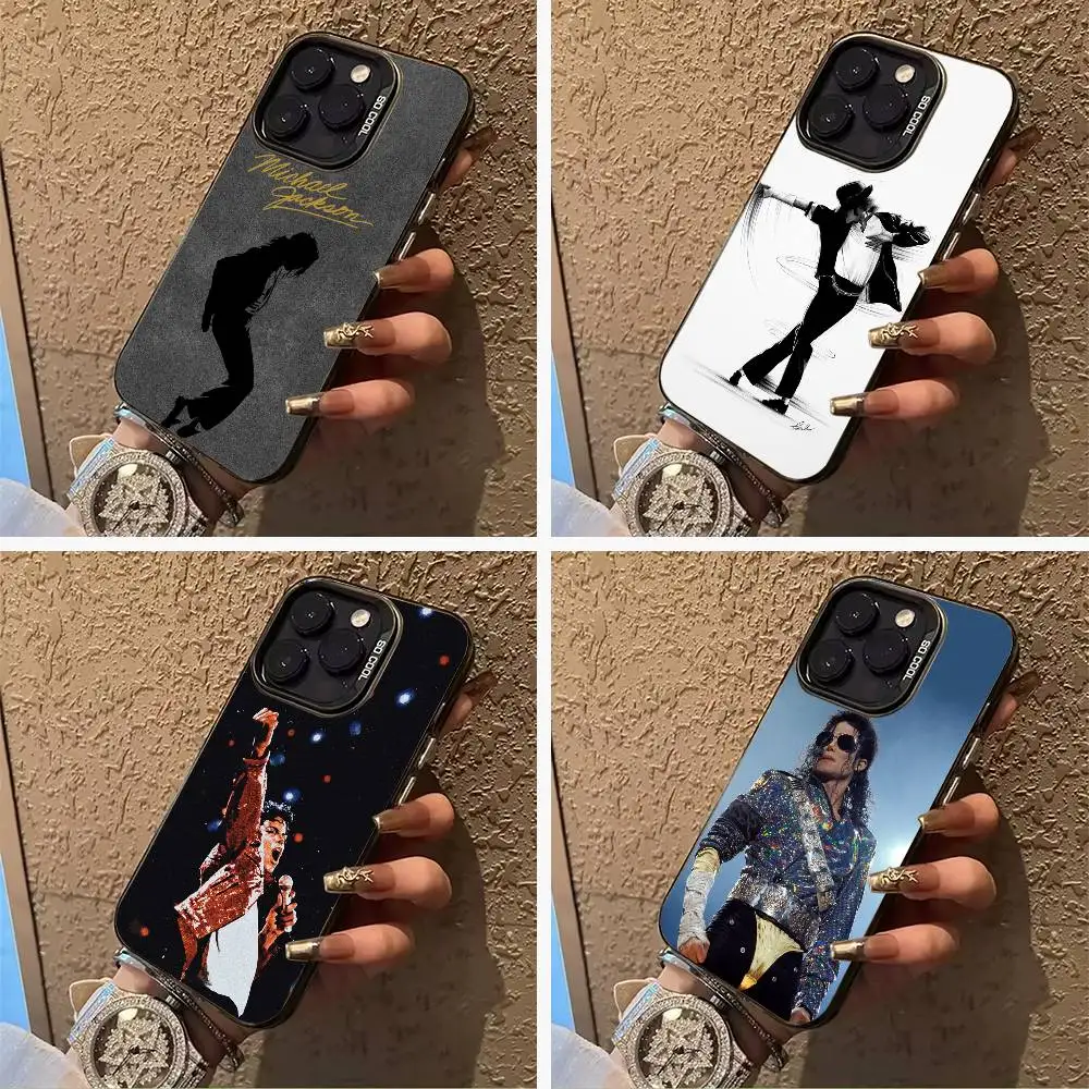 

Superstar-M- Michael -Jackson Phone Case For iPhone 17,16,15,14,13,12,11 Plus Pro Max Colored Silver Phone Case