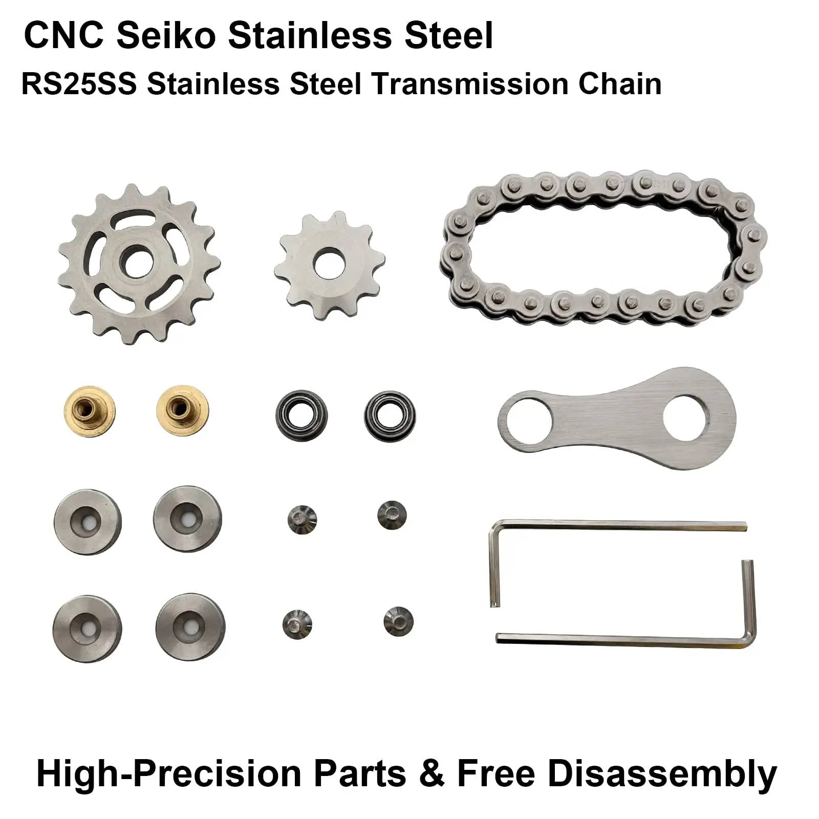 Metall Hand Spinner Kette Zahnrad Metall Zappeln Spinner Erwachsenen edc Zappeln Spielzeug Fokus adhd Werkzeug Büro Stress abbau Spielzeug