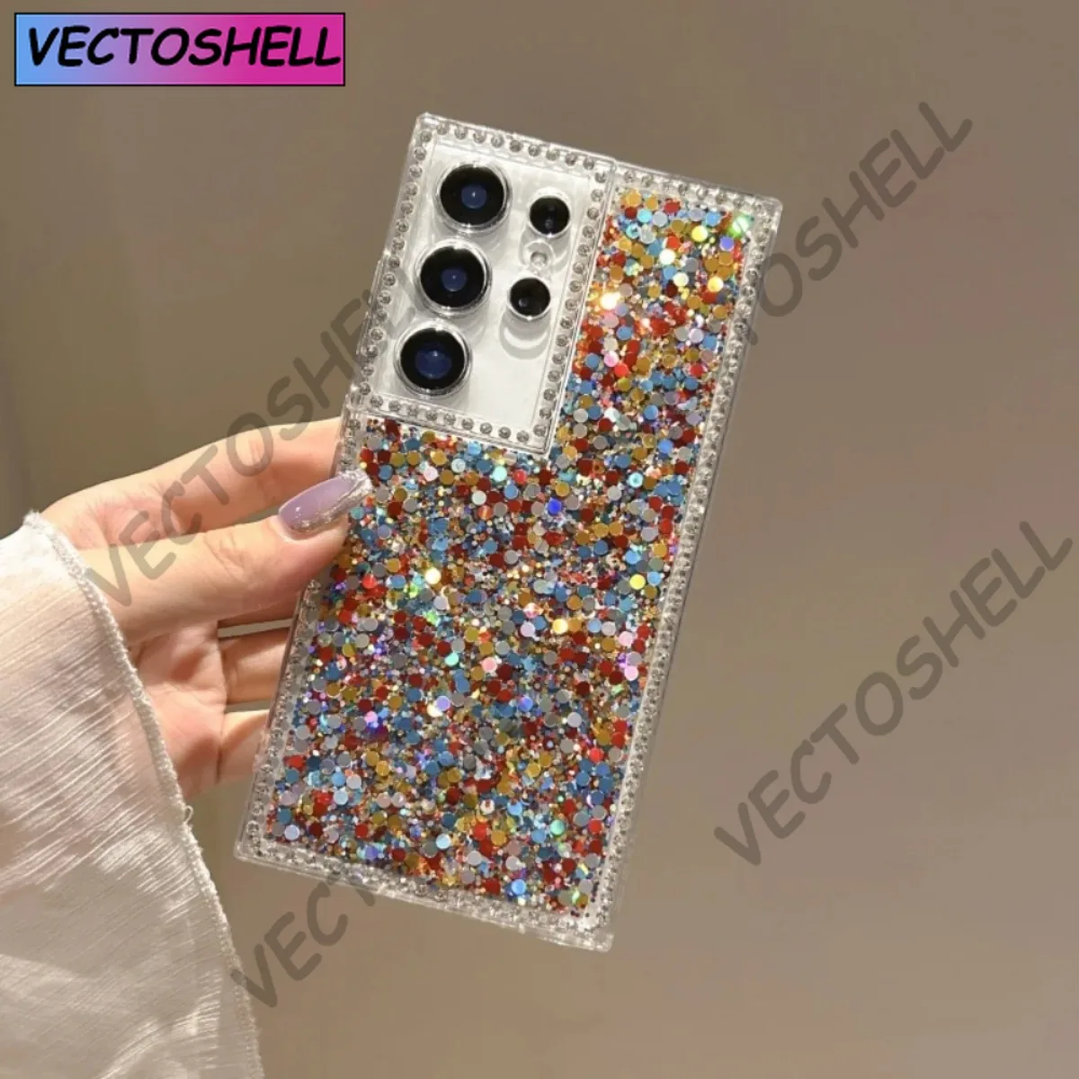 

Colorful Sequins Case for Samsung S25 Edge S24 S23 S22 S21 Ultra Plus FE A15 A16 A52 A53 A54 A55 A05 A06 A07 A17 A35 A36 A26 A25
