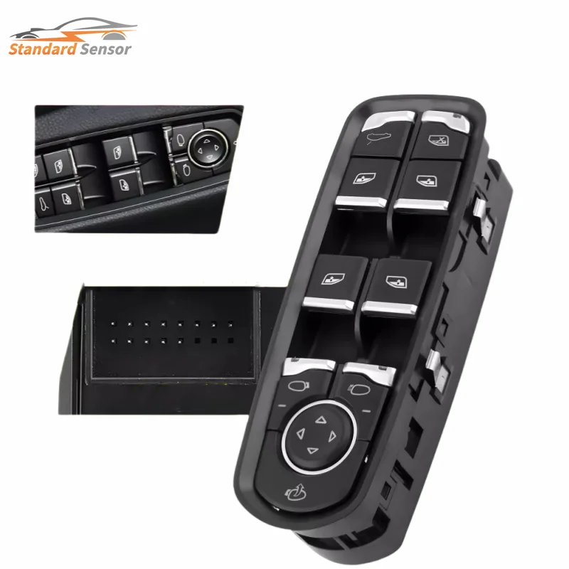 

7PP959858R Window Power Control Switch For Porsche Panamera Cayenne 4.8L V8 3.6L V6 3.0L V6 Macan 3.0L 3.6L V6 2.0L L4 7PP95985