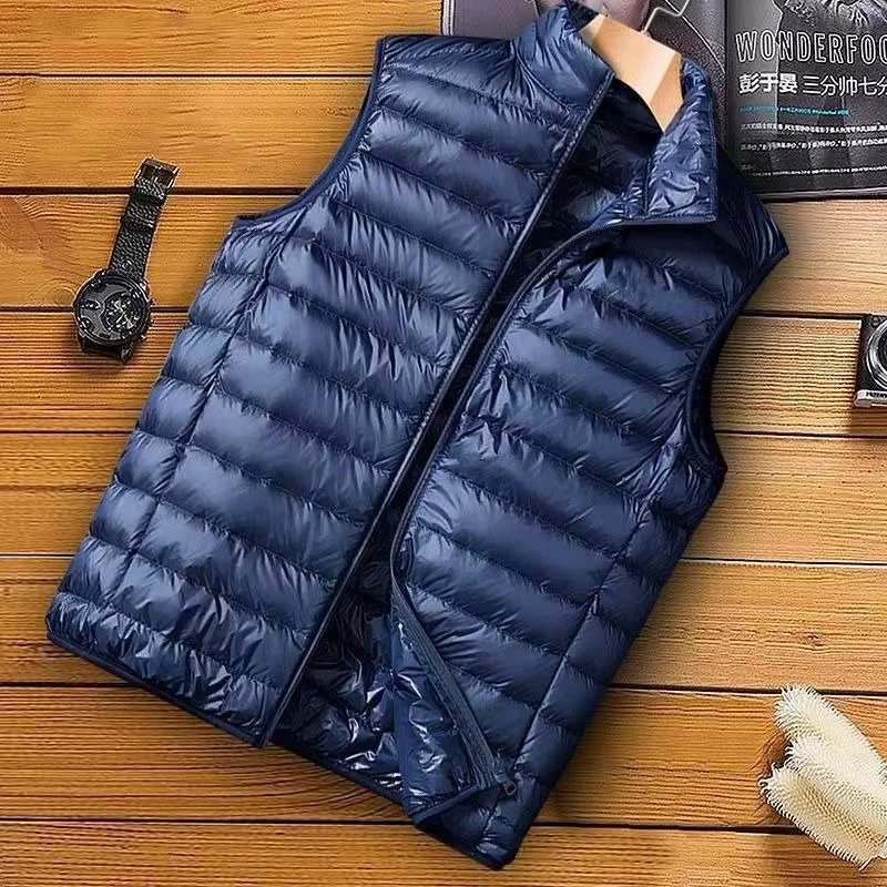 

Lightweight Warm Sleeveless Vest for Men Women Unisex Middle Aged Layering Jacket Spring Autumn Winter Sports Wear Outerwear