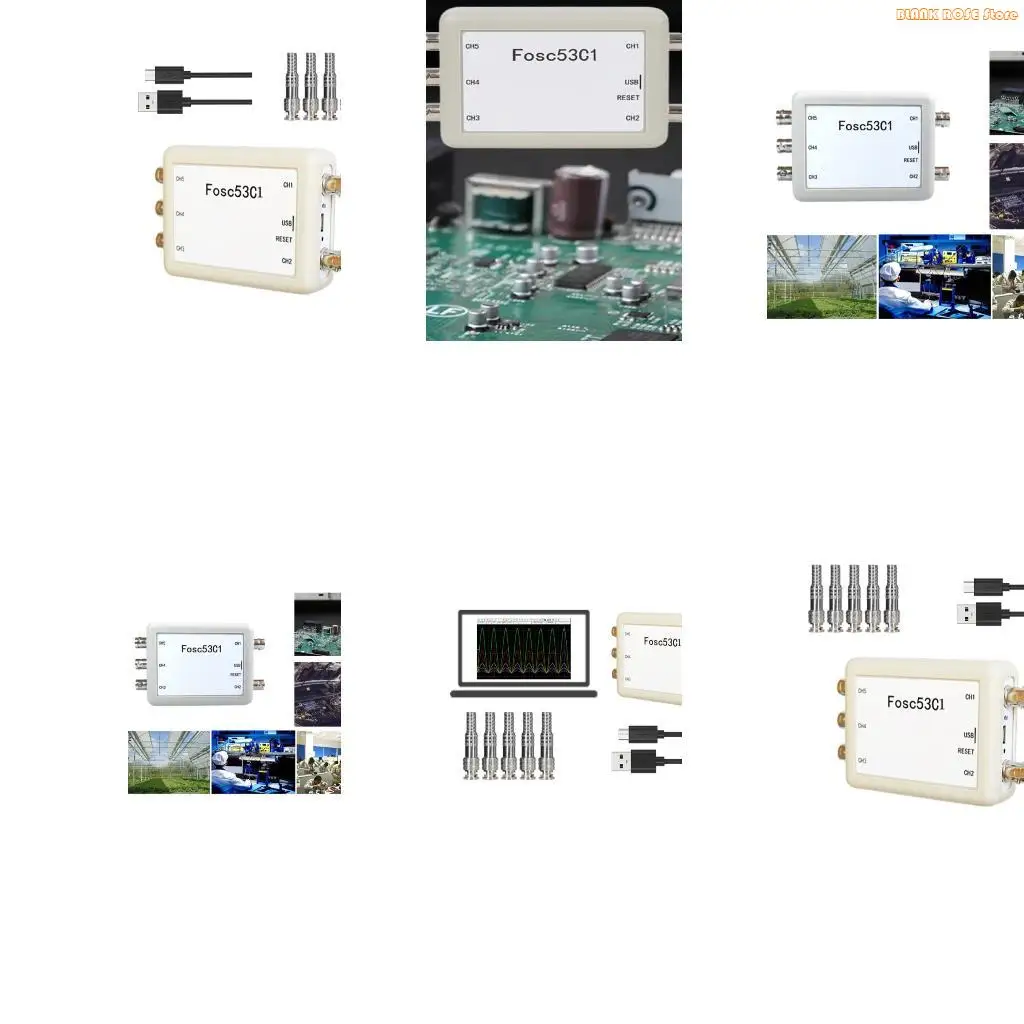 K1AE Professional 5 Channel Digital Oscilloscope With Triggering Function And Differentials Signals Display 1MHz Sampling Rate