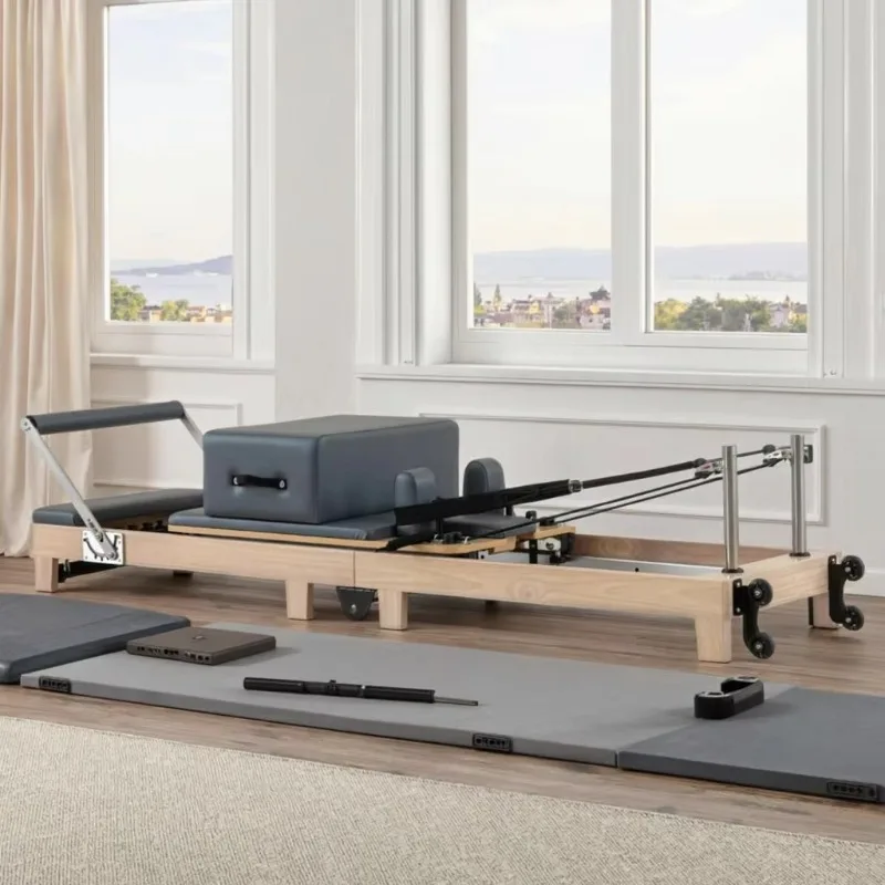 

Popular US Stock Pilates Reformer, YTYIN Foldable Portable Oak Machine Durable Design Fast Delivery