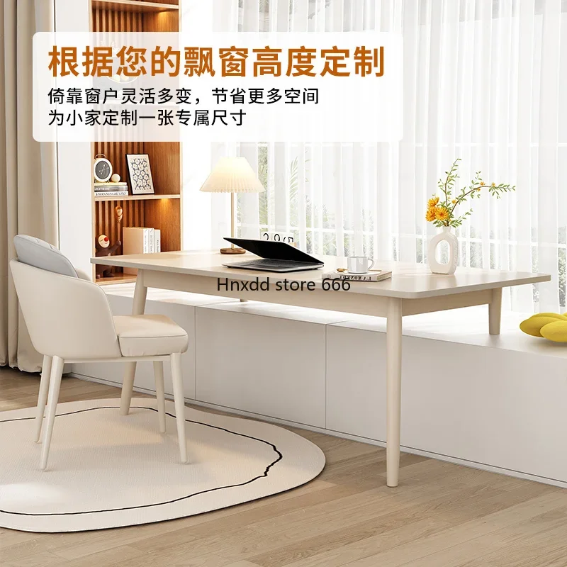 Modern Home Bay Window Desk, High-End Mesa Quarto, Slate Computer Desk, Luz Luxo