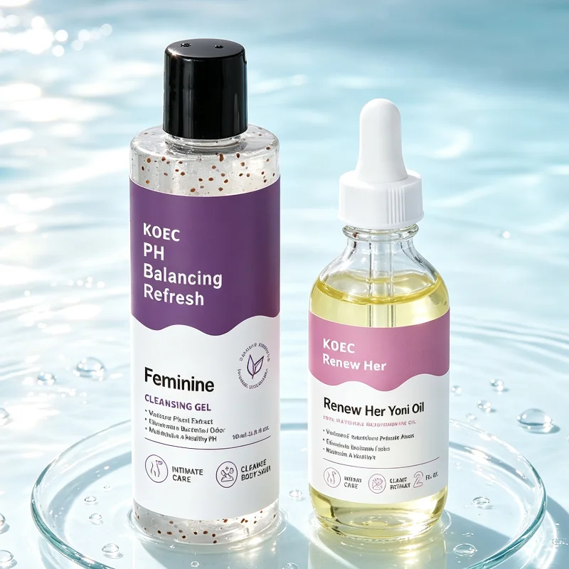 Women PH Balancing Cleansing Wash Shower Gel Set Natural Plant Extract Aloe Vera Gentle Intimate Care Daily Refreshing Body Care