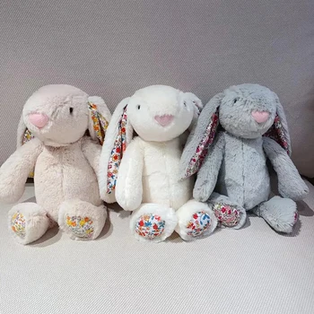 25CM Gefüllte Osterhase Weiche Niedliche Kaninchen Plüschtiere Kuscheltiere Kinder Jungen Mädchen Plüsch Spielzeug Kinder Geburtstag Geschenk