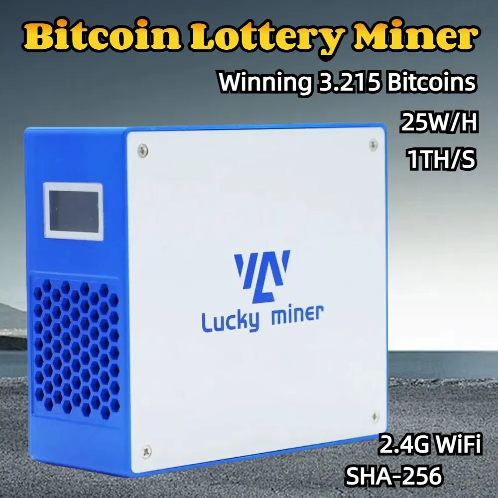 Lucky Miner  LV07 Crypto Miner  Solo Bitcoin Mining Machine 1TBH/S SHA256  BM1366 BTC BCH BSV DGB Household  ASIC Lottery Miner