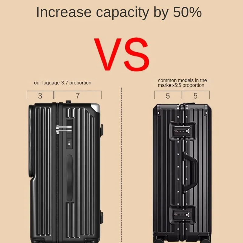Trolley Box espessado para viagem de negócios, mala de capacidade super grande, mala para família e estudante, viagem, negócios, 30"