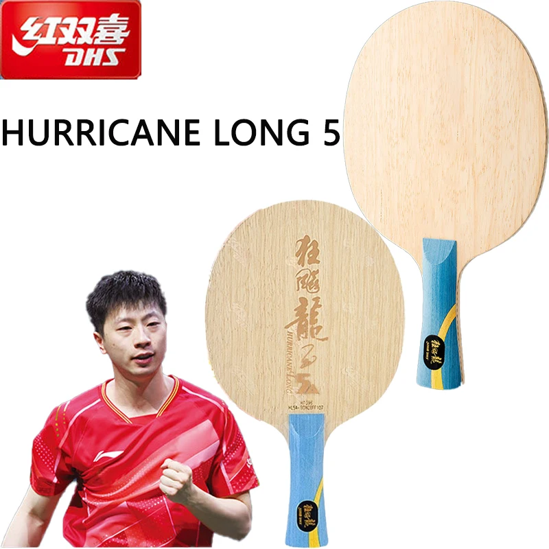 DHS Hurricane Long Table Tennis Blade 5 Wood & 2 AC Professional Offensive Ping Pong Blade OFF ++ 5X Table Tennis Rackets