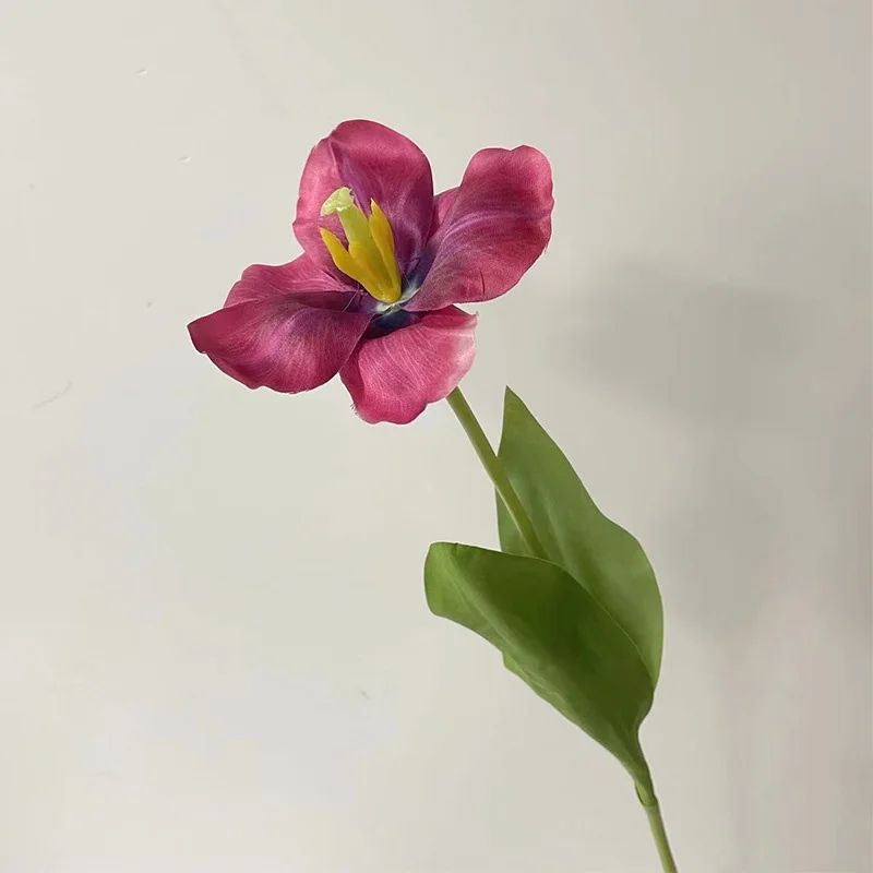 Künstliche Blumen Offene Tulpen Seidenblumen für Heimdekoration Künstliche Tulpenblumen Party Hochzeitsarrangement Blumenstrauß 5 Stück – Detail 15