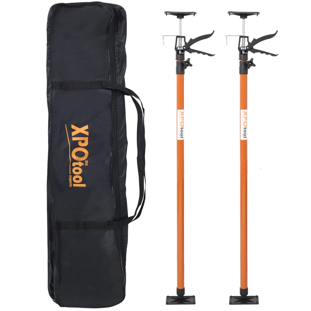 

2Pack Adjustable Support Pole, Steel 3rd Hand Support System, Support Rod for Jacks Bars Drywalls, Extends from 45 to 114 Inch