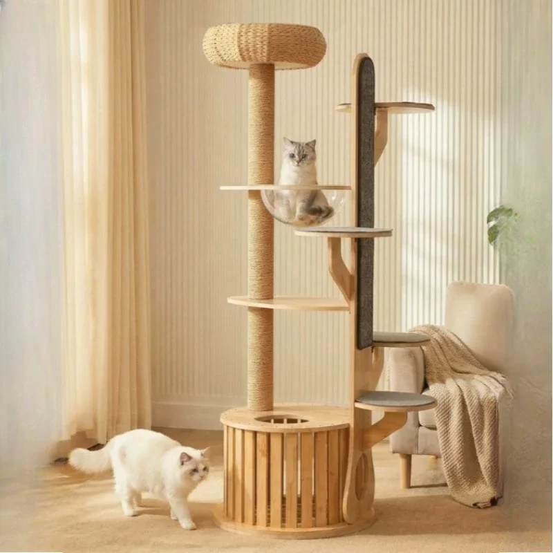 #Scraper Tree Cat Tower Multi-Level Indoor Climbing Wall Pet Furniture Cat Tower Supplies Toys Cat Scratchers Things For Cats
