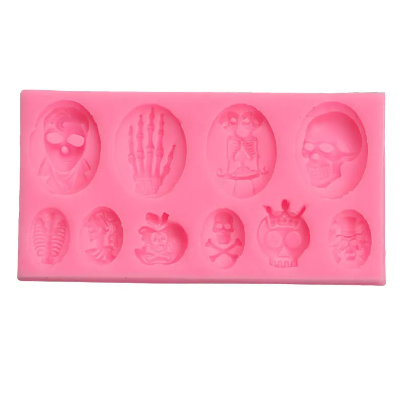 Halloween Skull Ghost Silicone Mold Baking Decoration Modeling Accessories 18070