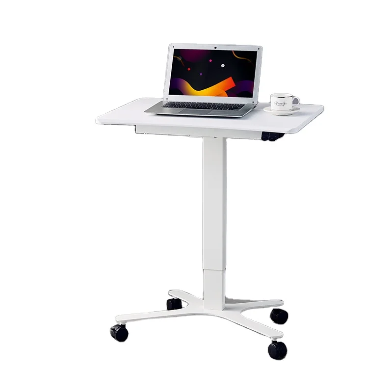 Single Motor Quick Install Lifting Computer Desk Height Adjustable Electric Lift Home Office Table