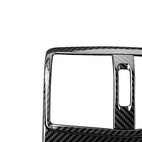 

For Mercedes Benz CLS C218 X218 2012 2013 2014 2015 2016 2017, Carbon Fiber Car Rear Air Condition Outlet Vent Frame Cover Trim
