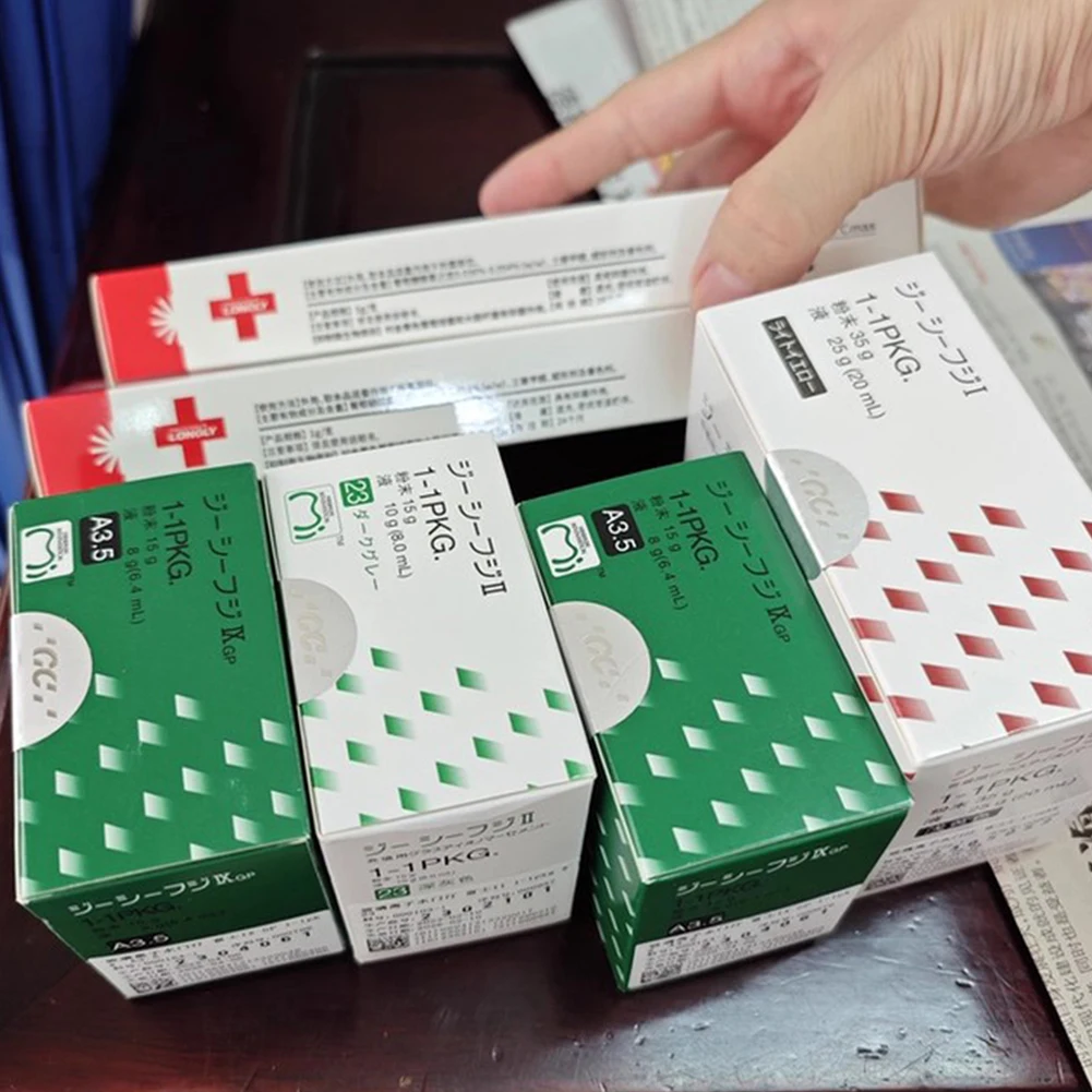 Pro Glass Ionomer Dental Cement Japan Fuji GC Glass Ionized Bonding Agent Teeth Crown Restorative Ceramic Veneers Adhesive Resin