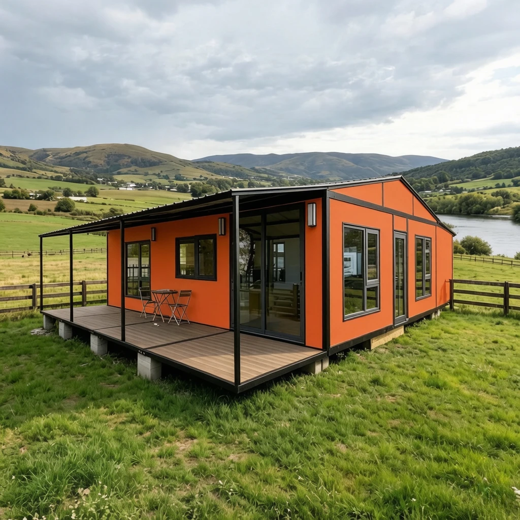 Portable Homes Prefabricated Tiny House 2 3 Bedroom Expandable Container House Cabins Ready To Ship with Bathroom and Kitchen