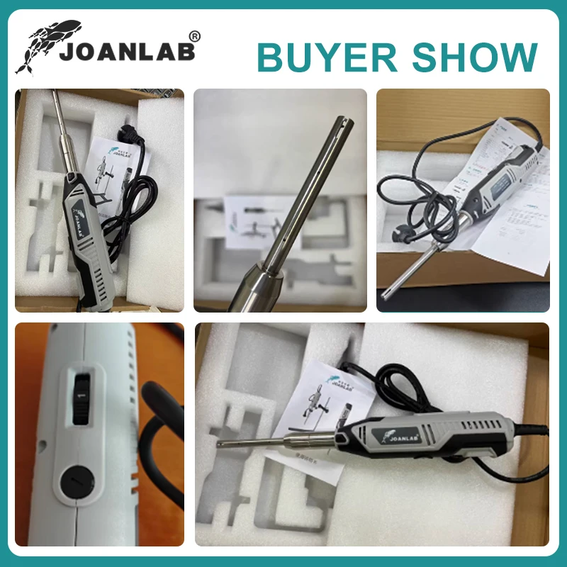 JOANLAB 220V Handheld High-speed Homogenizer Dispersion Emulsifier Laboratory Cell Tissue Crusher Mixer MHZ-01