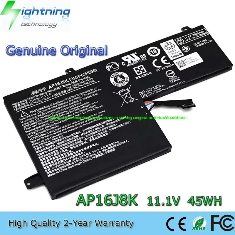 

Genuine Original AP16J8K AP16J5K 11.1V 4050mAh Notebook Battery for Acer Chromebook 11 C731 C731T CB311-7H