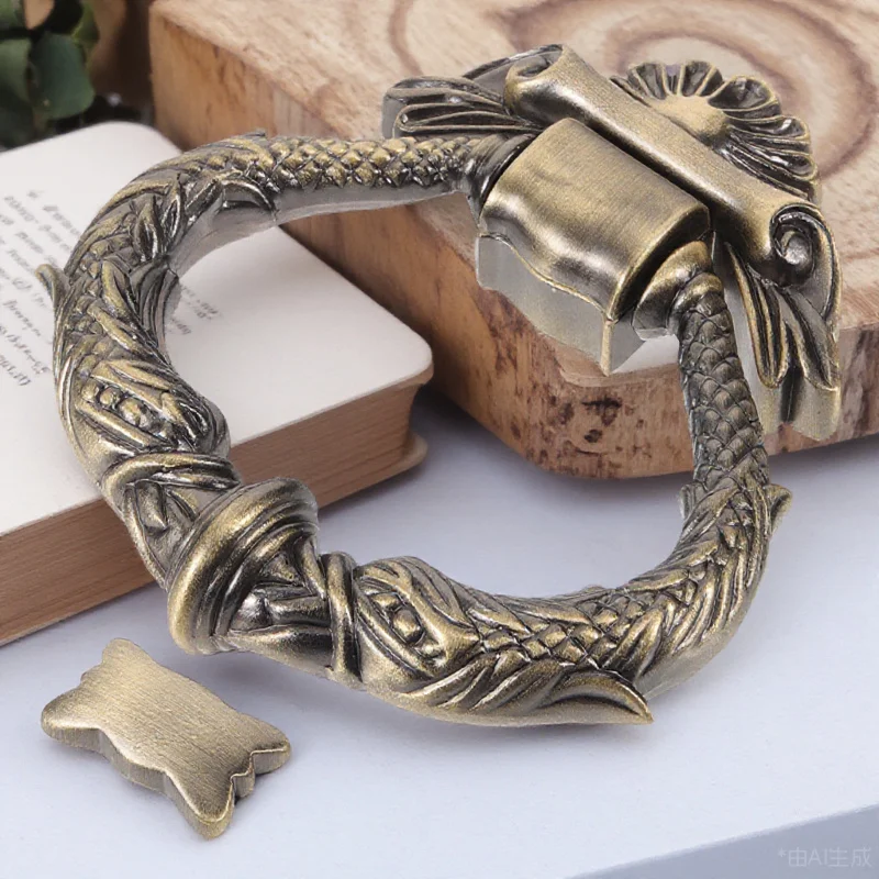 

Vintage Knocker Zinc Alloy Metal Front Gate Security Door Knocker Retro Decorative Household Door Pull For Home Hotel