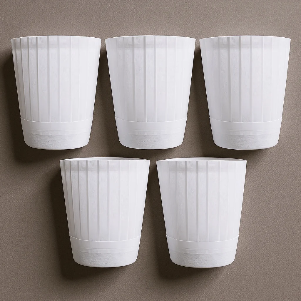 Boné de trabalho do chef 5 peças chapéu descartável do restaurante para cozinhar pessoal da cozinha servidor de alimentos profissional headwear