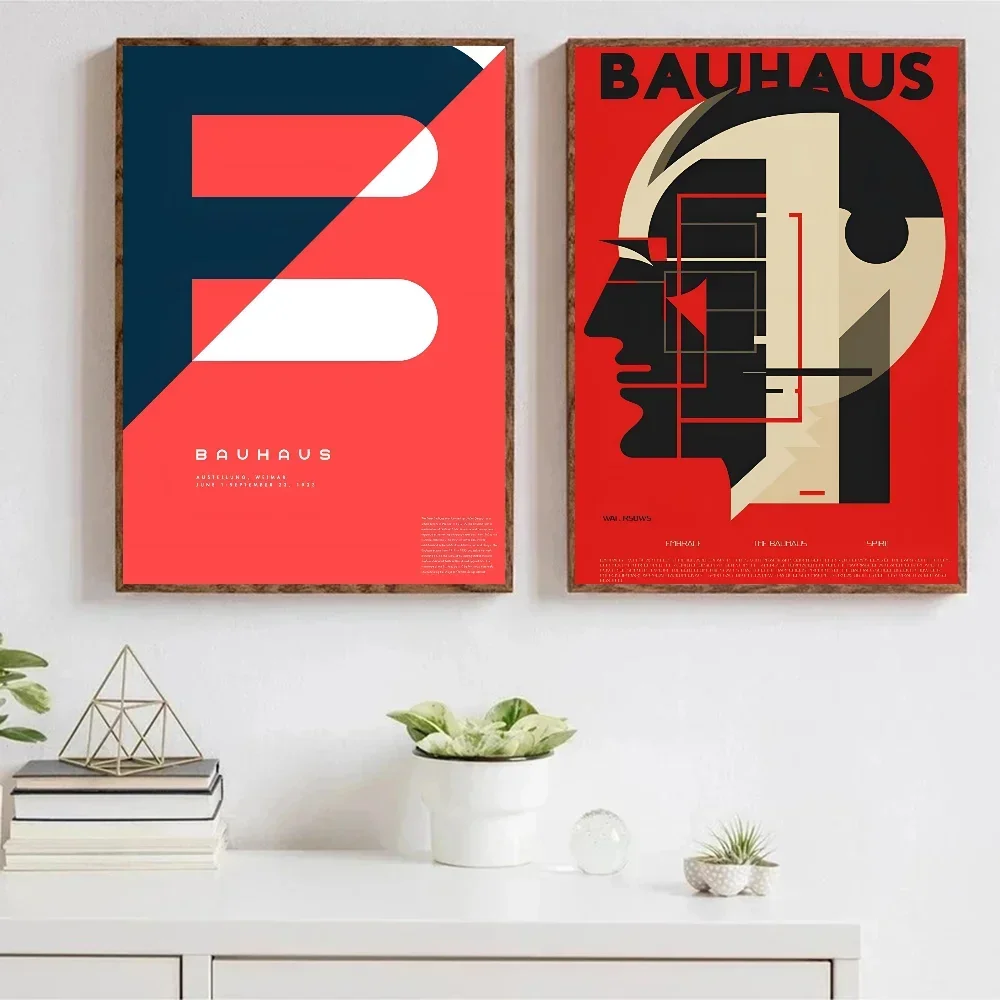 Póster geométrico sencillo y moderno de Bauhaus, papel impreso para el hogar, sala de estar, dormitorio, entrada, Bar, cafetería, pintura artística, 1 ud.