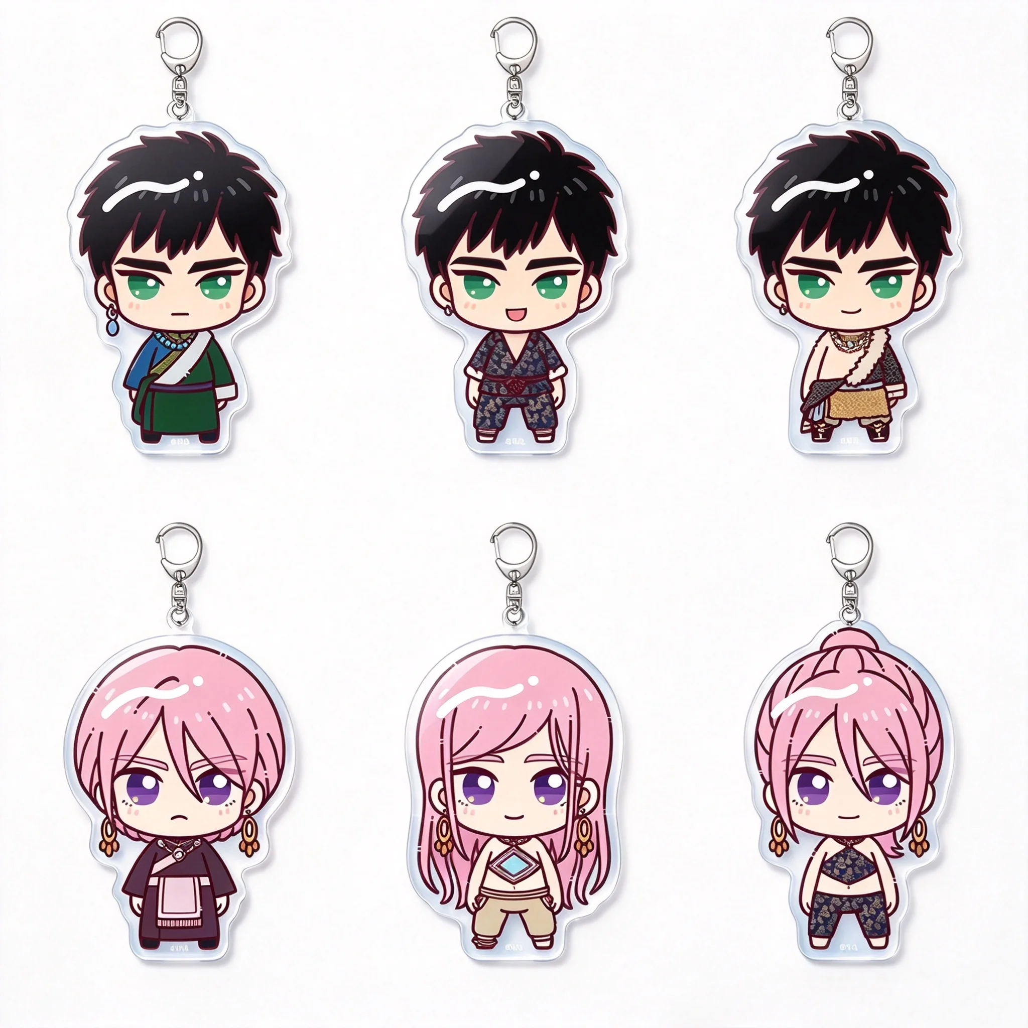 BL Lala's Married Life Ramdan Uruji  Lala Q-Style Acrylic Pendant Keychains Bag Decorations Gifts For Friends