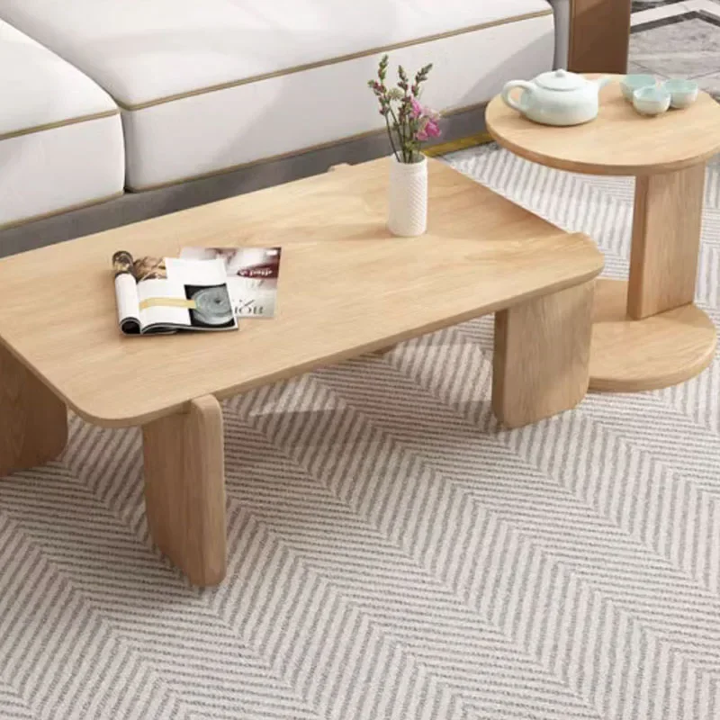 

Rectangle Nordic Coffee Tables Modern Design Wood Low Minimalist Small Coffee Table Living Room Mes Entrance Hall Furniture