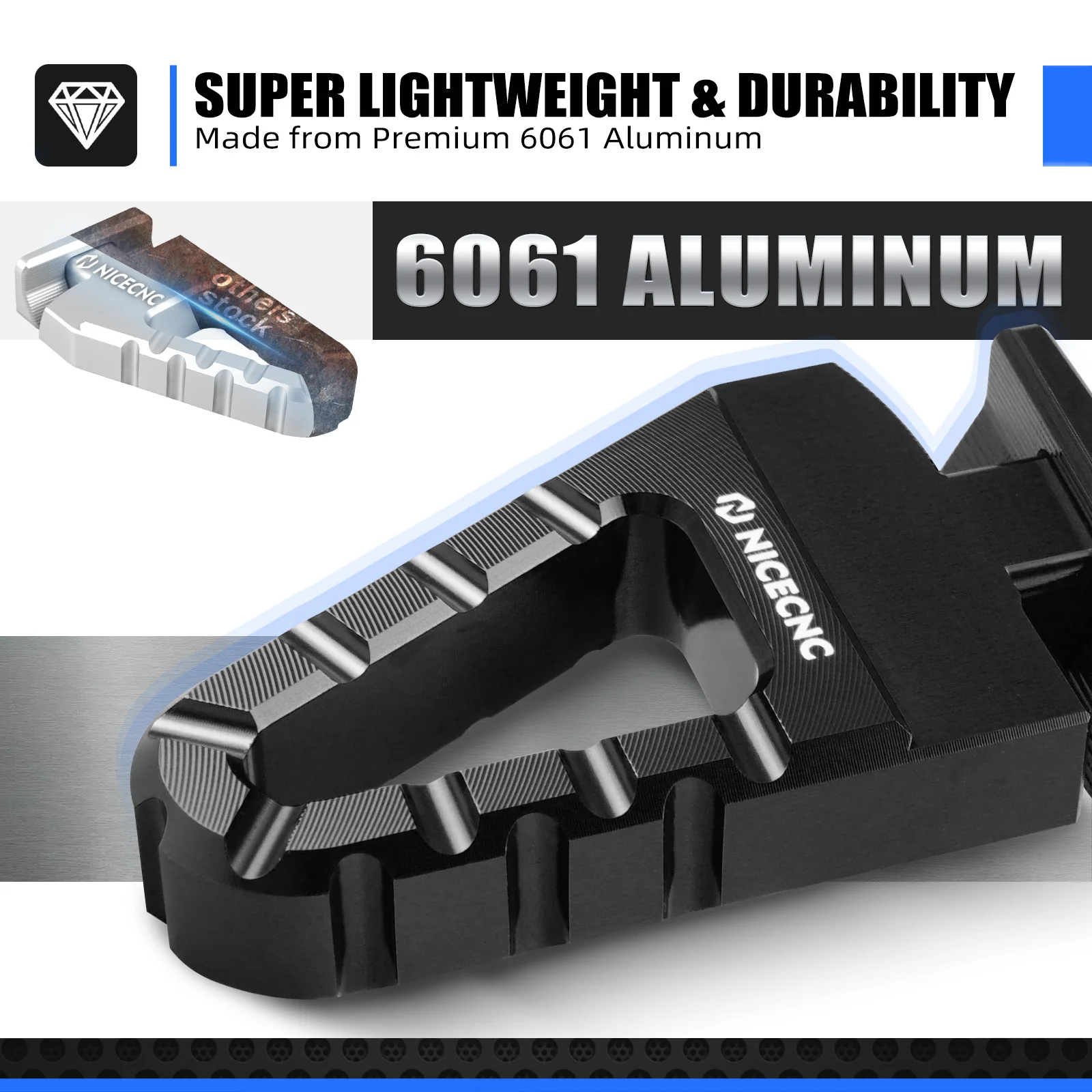 2025 2024 For KTM EXC 300 EXCF 350 SXF 450 SX 125 Husqvarna TE 300 GasGas EC 300 EC 250 Motorcycle Kickstand Foot Pegs Footrest view 5